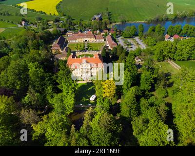 Palazzo e Parco Barocco di Rammenau Foto Stock