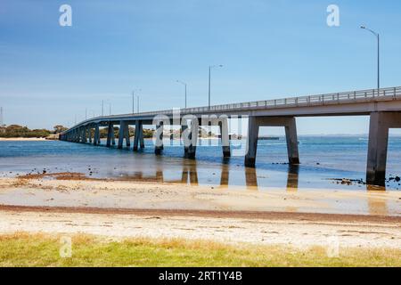 Il ponte che attraversa San Remo a Philip Island a Victoria, Australia Foto Stock