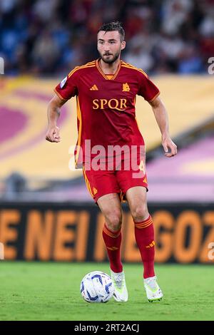 Bryan Cristante della AS Roma durante la partita di serie A Tim tra AS Roma e AC Milan allo Stadio Olimpico il 1 settembre 2023 a Roma. Foto Stock