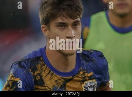 WASHINGTON, DC, USA - 9 SETTEMBRE 2023: L'attaccante Gabriel Pirani (10) della United MLS match tra DC United e San Jose Earthquakes il 9 settembre 2023, all'Audi Field di Washington. (Foto di Tony Quinn-Alamy Live News) Foto Stock