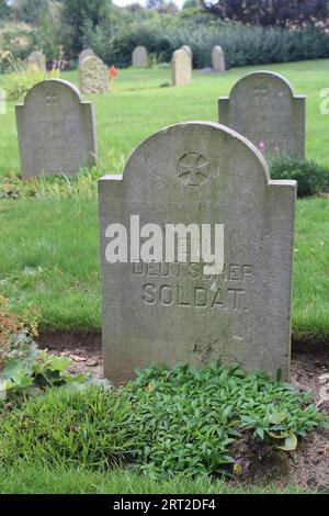 Un soldato tedesco della grande Guerra - Ein Deutschef Soldat - Cimitero militare di St Symphorien - Graves da guerra del Commonwealth Foto Stock