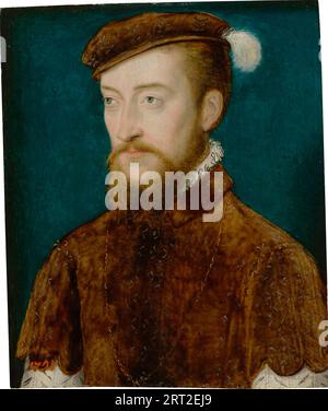 Ritratto di Antoine de Bourbon (1518-1562), re di Navarra, anni '1540 Trovato nella collezione del Castello reale, Varsavia. Foto Stock