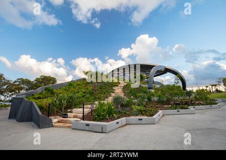 HOTA outdoor performance center e in fase di Evandale parco vicino a Surfers Paradise, Gold Coast, Queensland, Australia Foto Stock