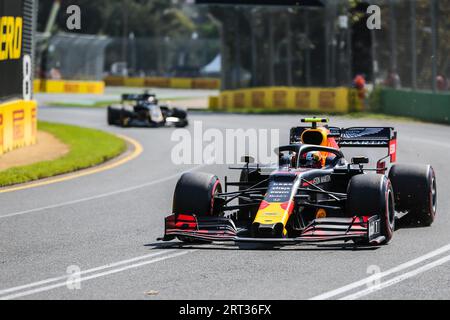 MELBOURNE, AUSTRALIA, 16 MARZO: Pierre GASLY dell'Aston Martin Red Bull Racing durante la terza sessione di prove libere del giorno 3 della Formula 1 australiana 2019 Foto Stock