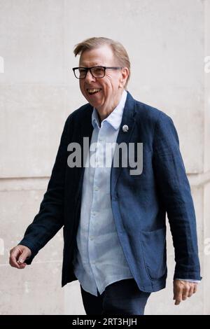 L'attore Timothy Spall arriva alla BBC prima dello show politico Sunday con Laura Kuenssberg. Immagine scattata il 3 settembre 2023. © Belinda Jiao jiao.bili Foto Stock