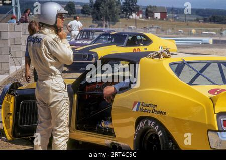 1971 Watkins Glen Trans am, Peter Revson, American Racing Associates AMC Javelin AMX Foto Stock