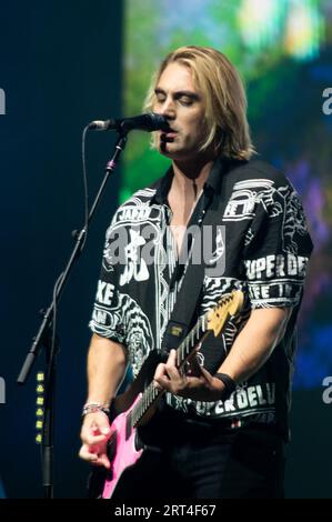 londra, Regno Unito. 10 settembre 2023. Busted play il primo dei tre spettacoli di Londra che segnano il loro 20 ° anniversario. Cristina Massei/Alamy Live News Foto Stock
