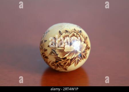 arte e artigianato dei fiori caldi di zucca Foto Stock