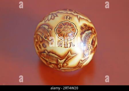 arte e artigianato dei fiori caldi di zucca Foto Stock