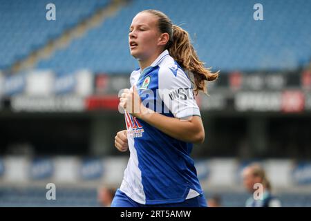 Blacburn, Regno Unito. 10 settembre 2023. Blackburn, Inghilterra, 10 settembre 2023; Hannah Coan (3 Blackburn Rovers) durante la partita contro lo Sheffield United a Ewood Park, Blackburn, Inghilterra il 10 settembre 2023 (Sean Chandler/SPP) credito: SPP Sport Press Photo. /Alamy Live News Foto Stock