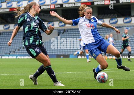 Blacburn, Regno Unito. 10 settembre 2023. Blackburn, Inghilterra, 10 settembre 2023; Hannah Coan (3 Blackburn Rovers) durante la partita contro lo Sheffield United a Ewood Park, Blackburn, Inghilterra il 10 settembre 2023 (Sean Chandler/SPP) credito: SPP Sport Press Photo. /Alamy Live News Foto Stock