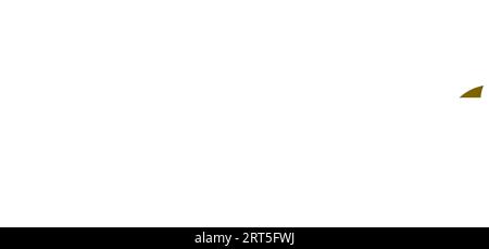 Caserma antincendio antincendio con tubo flessibile in stile papercut Illustrazione Vettoriale