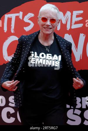 Roma, Italia. 10 settembre 2023. ROMA, ITALIA - 10 SETTEMBRE: Annie Lennox partecipa all'evento Time for Change al Colosseo il 10 settembre 2023 a Roma. (Foto di massimo Valicchia/NurPhoto) credito: NurPhoto SRL/Alamy Live News Foto Stock