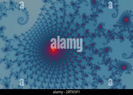 Beautiful Zoom into the Infinite Mathematical Mandelbrot Set Fractal Foto Stock