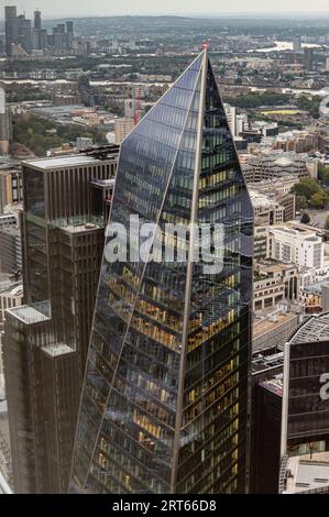 Vista dall'8 Bishopsgate, Londra, Regno Unito Foto Stock