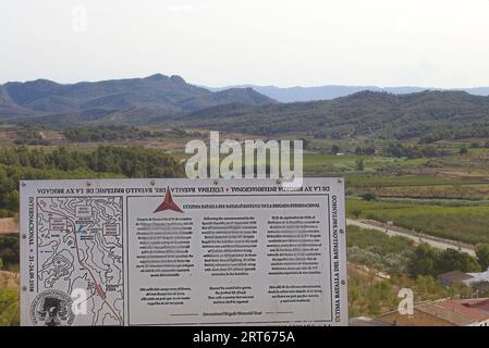 Dove la XV Brigata Internazionale ha combattuto l'ultima volta Foto Stock