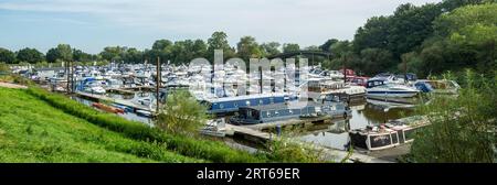 Marina at Upton-upon-Severn, Worcestershire, Regno Unito Foto Stock