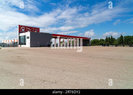 Stazione di ricarica Zunder EV, Torquemada Spagna Foto Stock