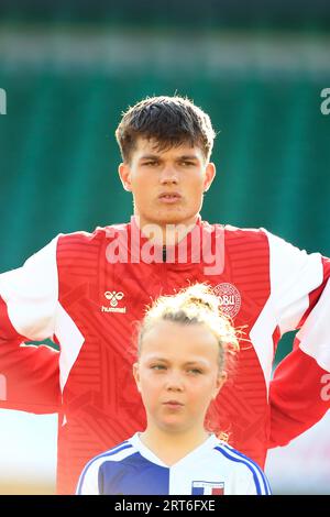 Gladsaxe, Danimarca. 8 settembre 2023. Alexander Busch della Danimarca visto durante un'amichevole tra la Danimarca U20 e la Francia U20 al Gladsaxe Stadion di Gladsaxe. (Foto: Gonzales Photo - Chrisitan Midtgaard). Foto Stock