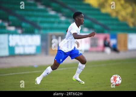 Gladsaxe, Danimarca. 8 settembre 2023. La francese Kyliane Dong ha visto durante un'amichevole tra la Danimarca U20 e la Francia U20 al Gladsaxe Stadion di Gladsaxe. (Foto: Gonzales Photo - Chrisitan Midtgaard). Foto Stock