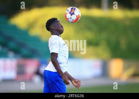 Gladsaxe, Danimarca. 8 settembre 2023. La francese Kyliane Dong ha visto durante un'amichevole tra la Danimarca U20 e la Francia U20 al Gladsaxe Stadion di Gladsaxe. (Foto: Gonzales Photo - Chrisitan Midtgaard). Foto Stock