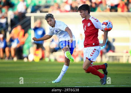 Gladsaxe, Danimarca. 8 settembre 2023. La francese Khalil Fayad ha visto durante un'amichevole tra la Danimarca U20 e la Francia U20 al Gladsaxe Stadion di Gladsaxe. (Foto: Gonzales Photo - Chrisitan Midtgaard). Foto Stock