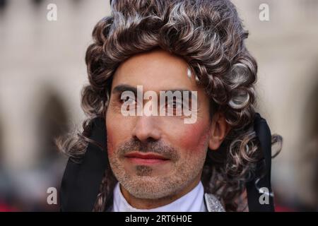 Mann, Edelmann, nobiluomo, Karneval Venedig, Venedig Karneval, Carnevale di Venezia, Masken in Venedig, Venedig Mann, Masken, Kostüme, Foto Stock