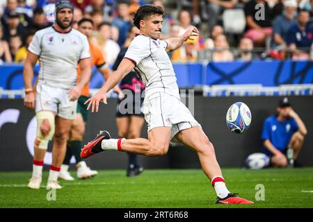 Saint-Denis, Francia, Francia. 9 settembre 2023. Davit NINIASHVILI della Georgia durante la Coppa del mondo 2023, Pool C Match tra Australia e Georgia allo Stade de France il 9 settembre 2023 a Saint-Denis vicino Parigi. (Immagine di credito: © Matthieu Mirville/ZUMA Press Wire) SOLO USO EDITORIALE! Non per USO commerciale! Foto Stock