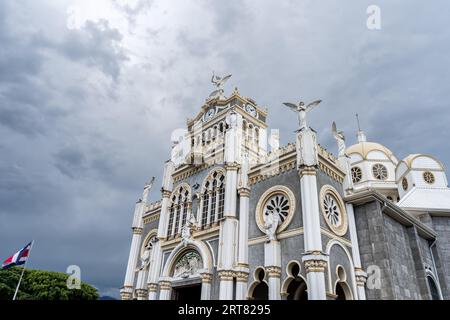 La bellissima Basilica di nostra Signora degli Angeli a Cartago Costa Rica - la Virgen de los Angeles è Costa Rica - Cattedrale Foto Stock