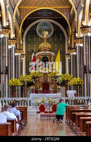 La bellissima Basilica di nostra Signora degli Angeli a Cartago Costa Rica - la Virgen de los Angeles è Costa Rica - Cattedrale Foto Stock