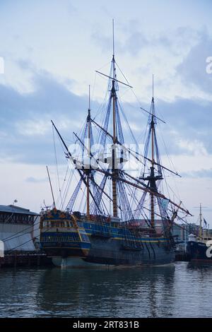 Svezia, Gothenburg - 5 luglio 2023: Il Götheborg di Svezia è il più grande veliero in legno oceanico del mondo. Foto Stock