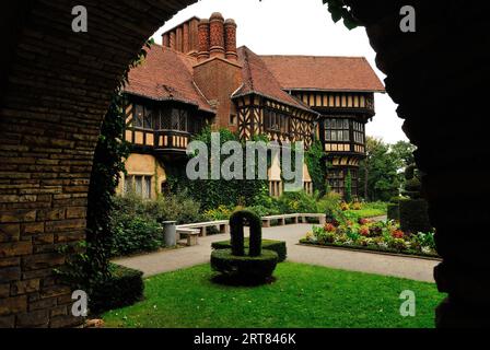 Potsdam, Parco Schloss, Palazzo Sanssouci architettura Potsdam Brandeburgo, Patrimonio dell'Umanità dell'UNESCO Germania Europa architettura, barocco, Foto Stock