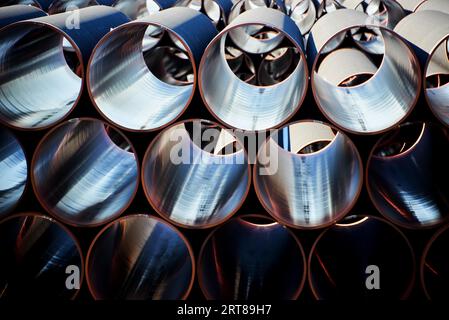 Nuove pipline del gas per il progetto Nord Stream Foto Stock