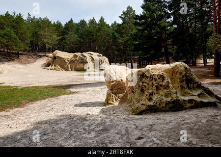 Sandsteinhoehlen a Blankenburg Harz Deutschland Foto Stock