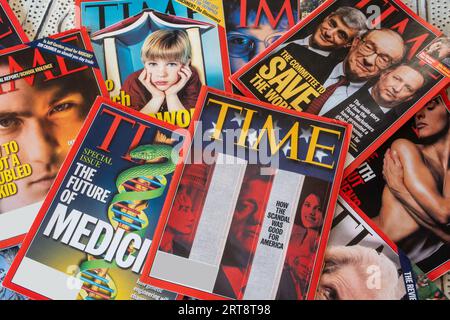 Una serie di 1999 riviste "Time", USA Foto Stock