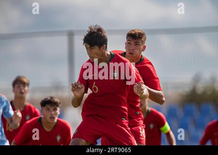 San Pedro del Pinatar, regione di Murcia, Spagna 9 settembre 2023 EDUARDO FELICISSIMO MARTIM CUNHA del Portogallo durante la partita Spagna U17 contro Port Foto Stock