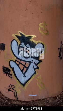 graffiti ad Albuquerque, New Mexico Foto Stock