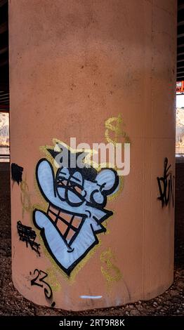 graffiti ad Albuquerque, New Mexico Foto Stock