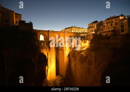 Al Ponte nuovo, Ronda, White Villages Road, Andalusia, Spagna Foto Stock