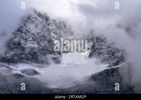 Montagne selvagge nel Karwendel, Tirolo, Austria. Foto Stock