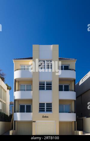 Lurline Beach Apartments, Bondi Beach, Sydney, NSW, Australia. Foto Stock