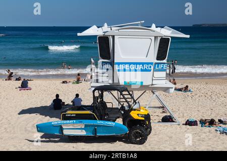 Guardia di salvataggio, Bondi Beach, Sydney, NSW, Australia. Foto Stock