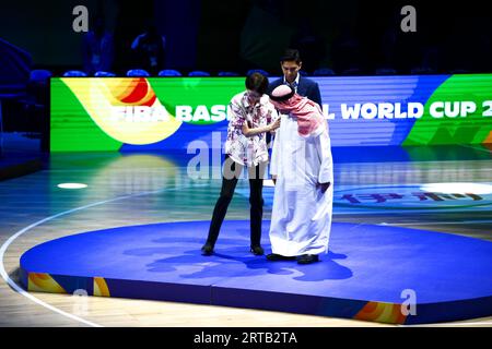 Manila, Filippine. 10 settembre 2023. Yuko Mitsuya (JPN) Basketball - cerimonia di premiazione al Mall of Asia Arena durante la Coppa del mondo FIBA 2023 a Manila, Filippine . Credito: SportsPressJP/AFLO/Alamy Live News Foto Stock