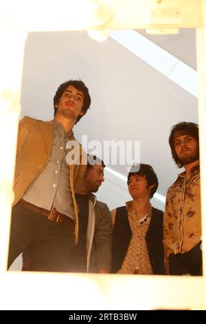 Panico alla discoteca al Glastonbury Festival 2008 Foto Stock