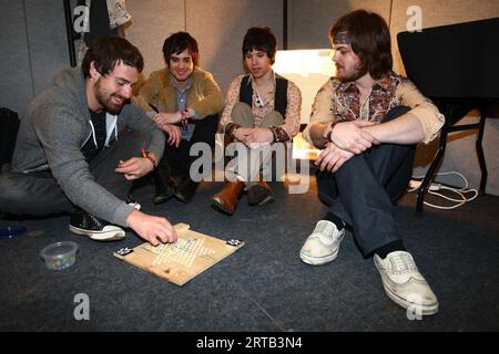 Panico alla discoteca al Glastonbury Festival 2008 Foto Stock