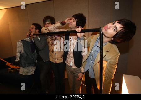 Panico alla discoteca al Glastonbury Festival 2008 Foto Stock