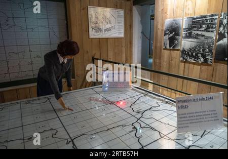 Il Museo radar 1944, a Douvres-la-Délivrande, Francia Foto Stock