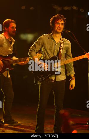 Panico alla discoteca al Glastonbury Festival 2008 Foto Stock