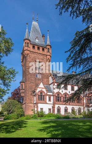 Municipio, Weinheim, Odenwald, GEO Nature Park, Bergstrasse-Odenwald, Baden-Württemberg, Germania Foto Stock