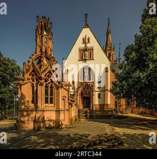 Cappella Rochus sul Rochusberg a Bingen, alta Valle del Reno medio, Renania-Palatinato, Germania Foto Stock
